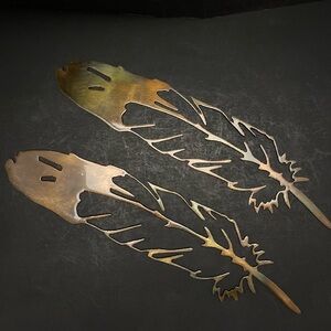 Metal Feathers Silhouettes